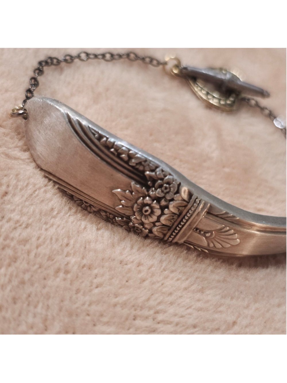 Rodgers bros First Love Silverplate Silverwear Bracelet handmade - Picture 2 of 5
